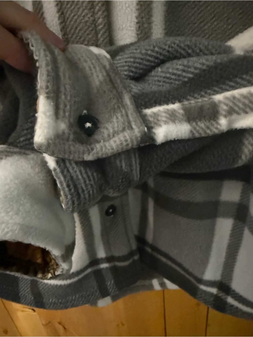 Realtree Plush Sherpa Jacket in Gray and White Small - Picture 5 of 8